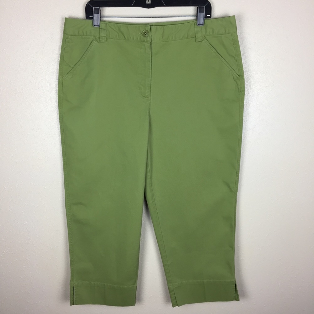 Talbots stretch Capri pants NWOT sz 18